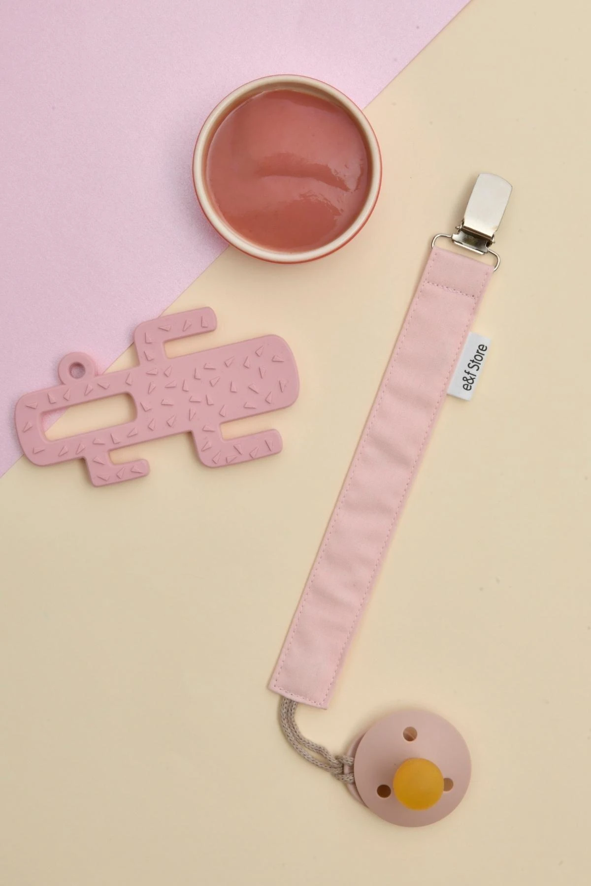 Picture of 3'lü Emzik Askısı Seti - Pembe - Sarı - Mint Yeşili