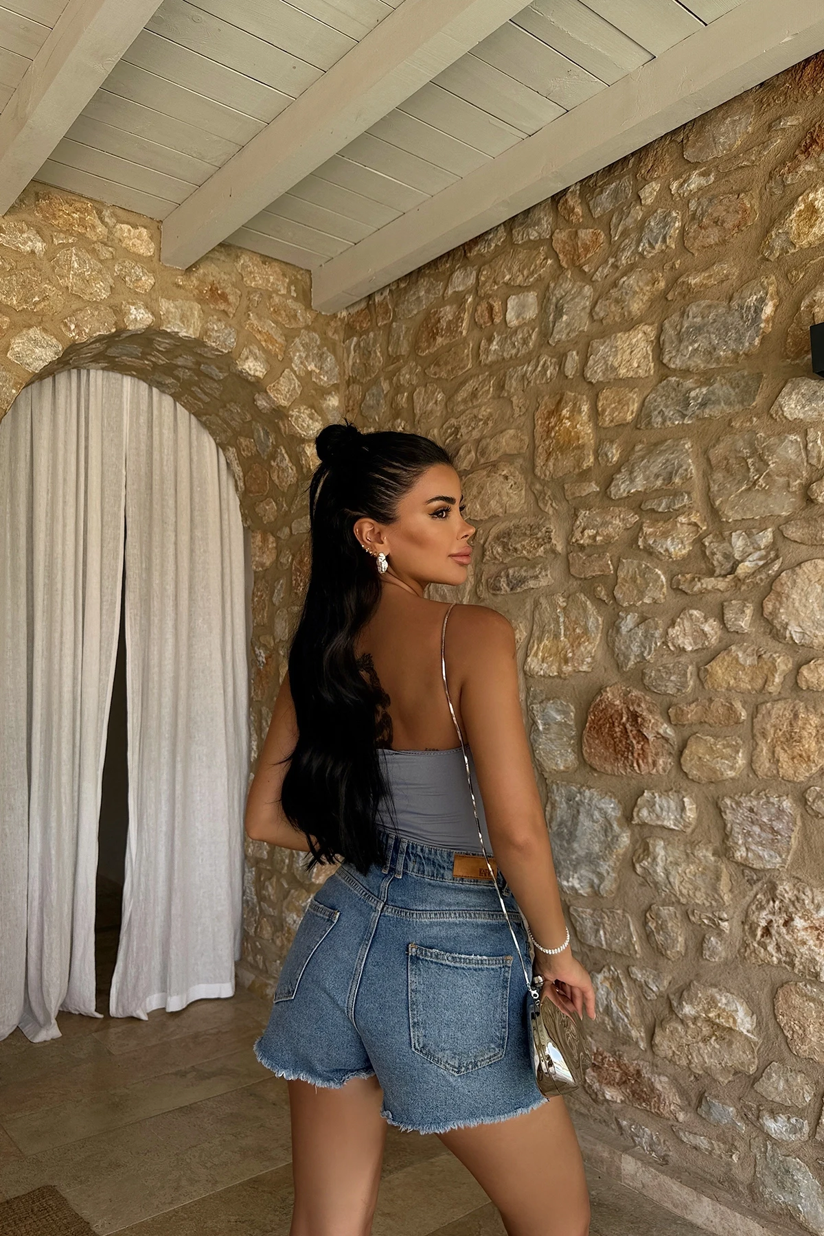 Picture of Gray Window Detail Bodysuit