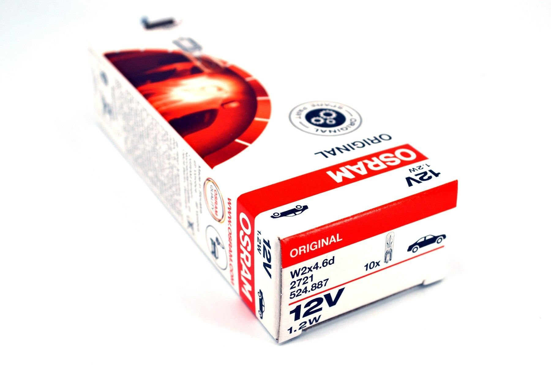 Picture of 12V T5 1,2W Dipsiz Gösterge Kadran Ampulü 10 Adet Orjinal 2721 10X