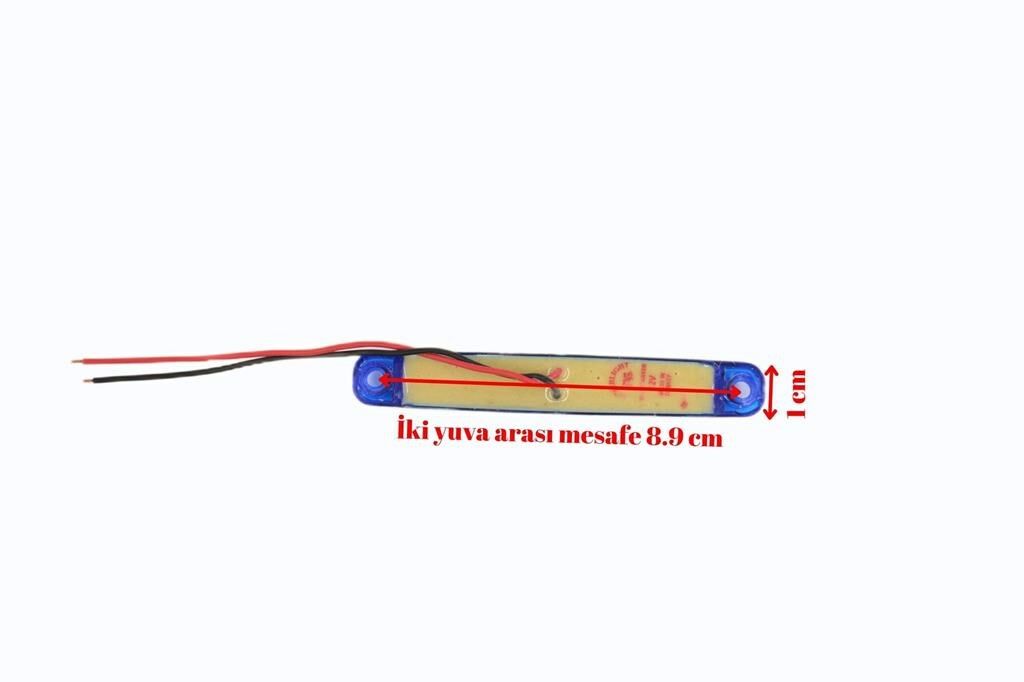 Picture of 10 Adet Mavi Parmak Lamba 9 Led Su Geçirmez 12V 24V