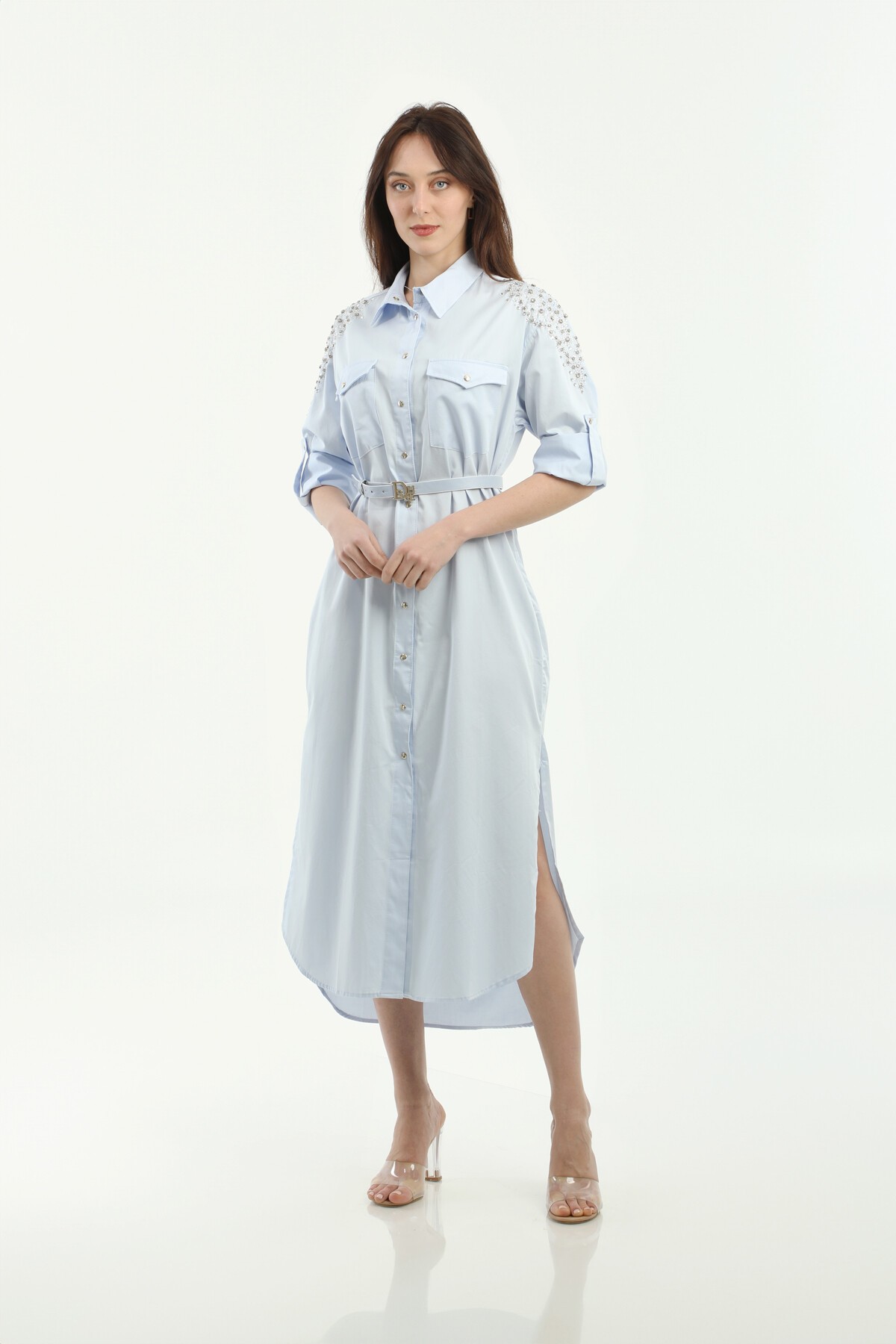 Picture of ELBİSE UZUN POPLİN