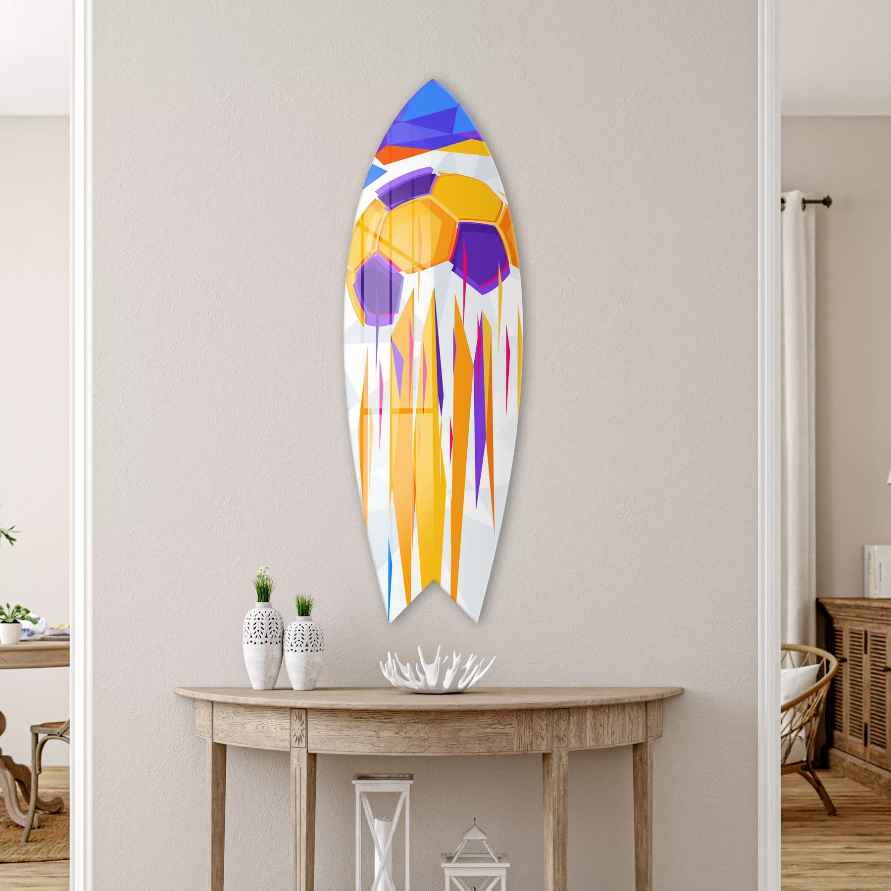 Picture of Decovetro ST 4138 Dekoratif Cam Sörf Tahtası 33x100 Cm