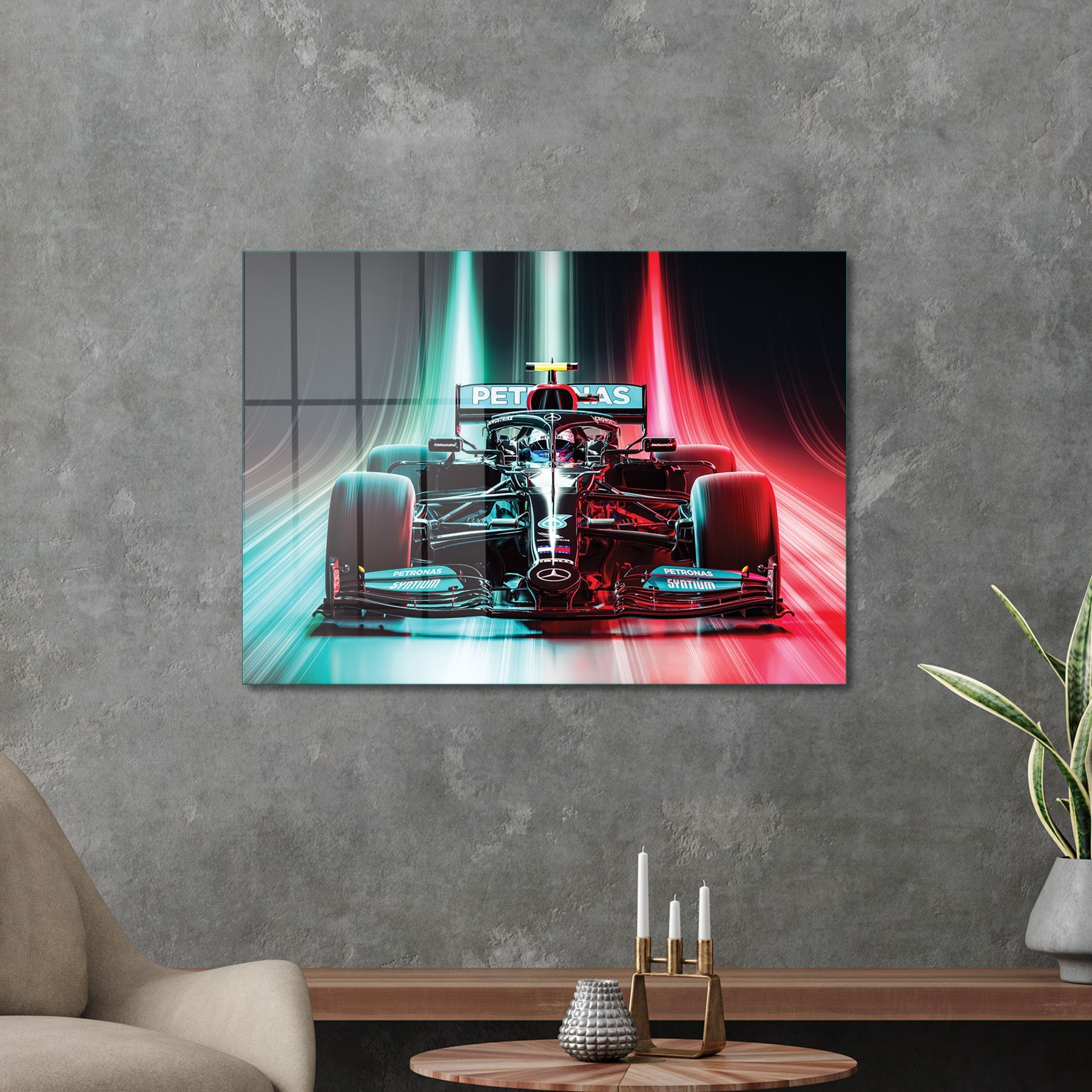 Picture of Decovetro Cam Tablo Formula 1 Neon 50x70 cm