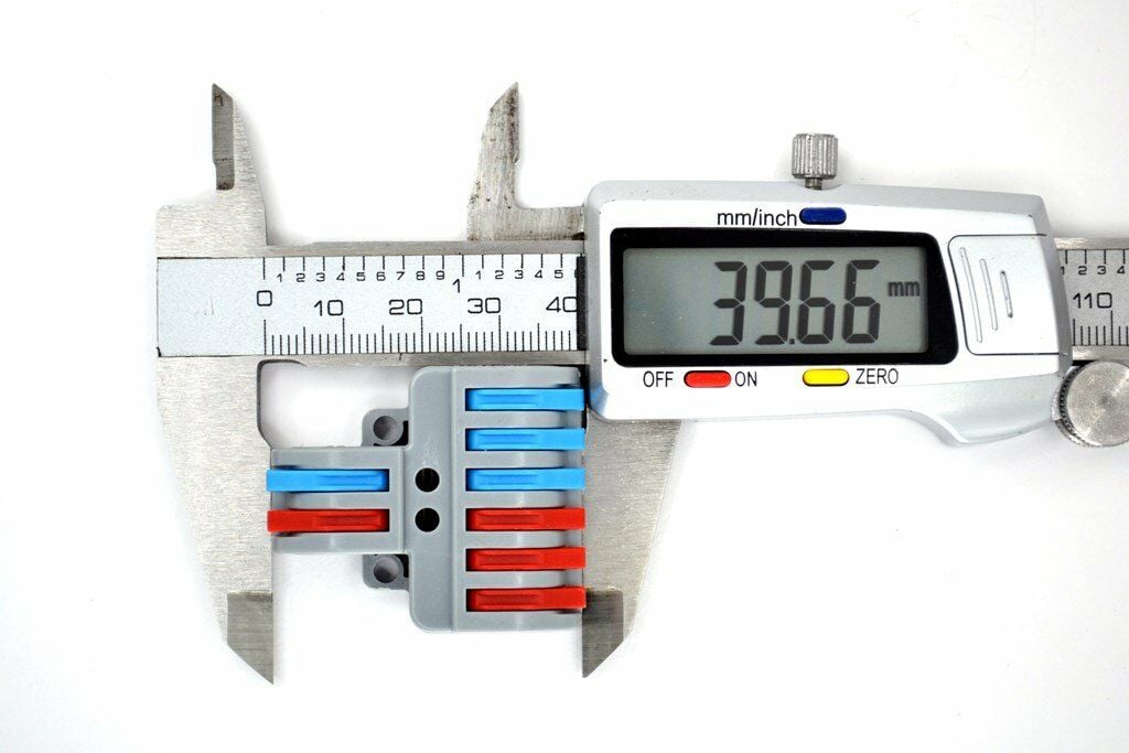 Picture of 10 Adet 2 Giriş 3+3 Çıkış Kablo Konnektörü Mandallı Buat Klemensi MT-KL0206