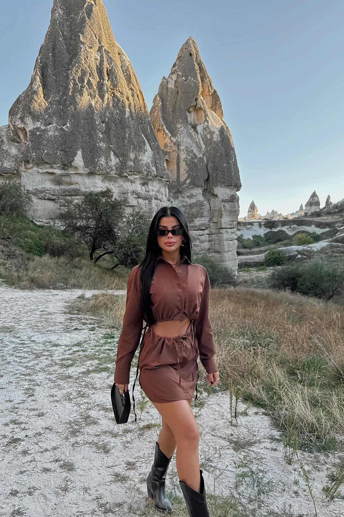 Picture of Brown Skirt Suit