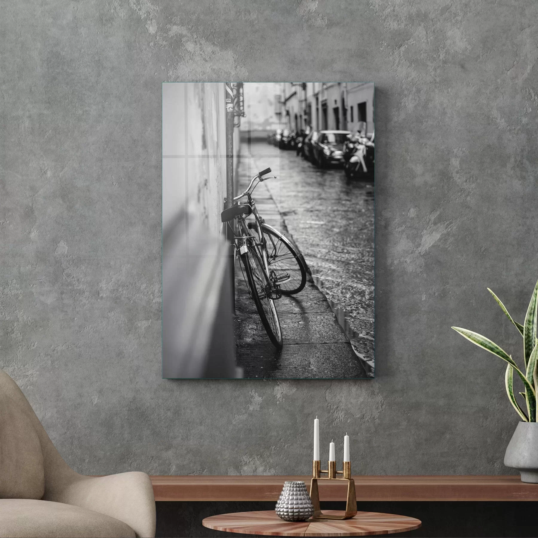 Picture of Decovetro Cam Tablo Vintage City Bycle 50x70 cm