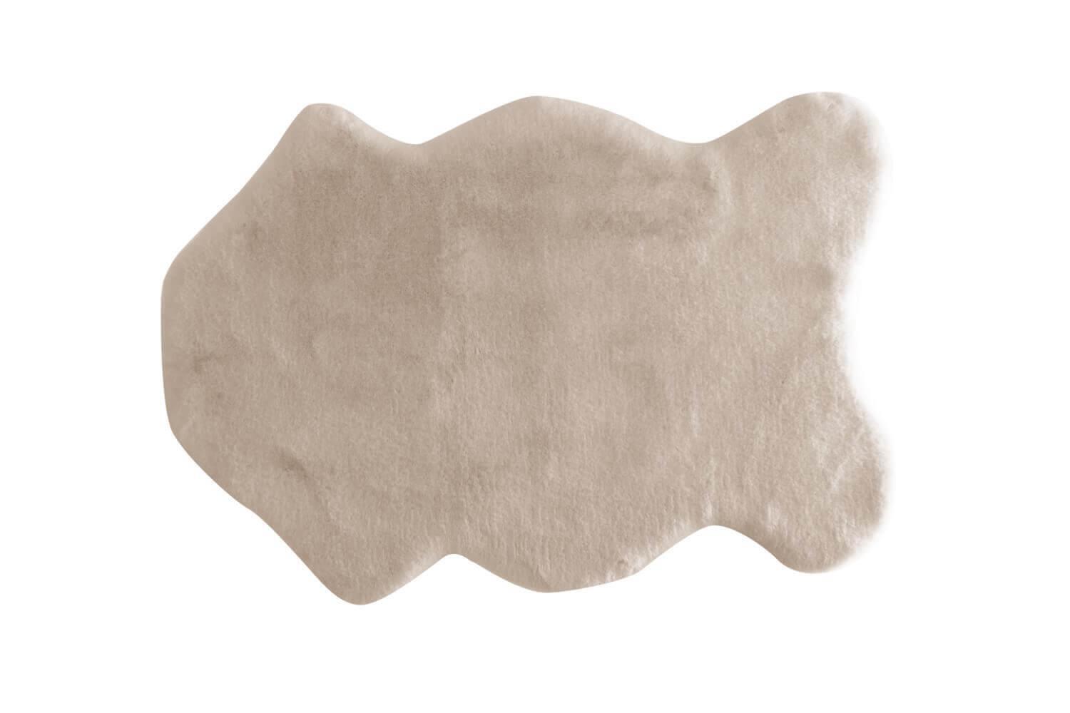 Picture of Jassrug Tavşan Tüyü Kürk Post Halı 100x140 Bej