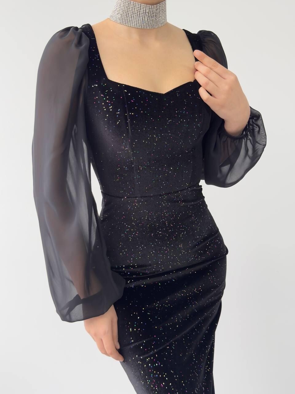 Picture of Meda Balon Kol Elbise