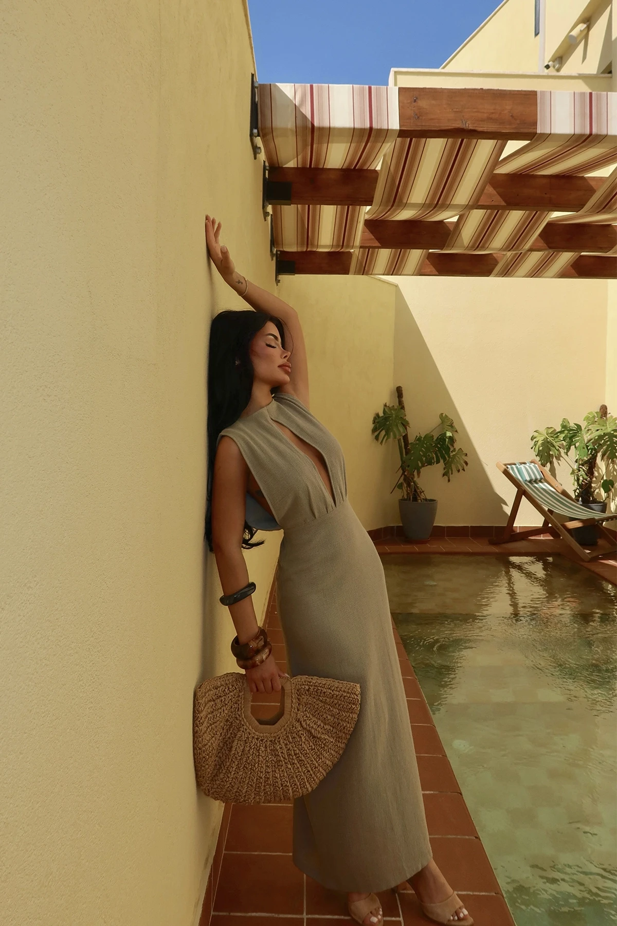 Picture of Khaki Himari Dress