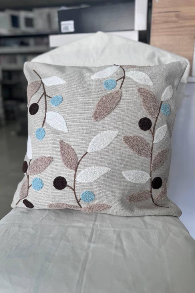 Picture of Dara 2li Punch Nakışlı Kırlent Kılıfı 45x45 Cm