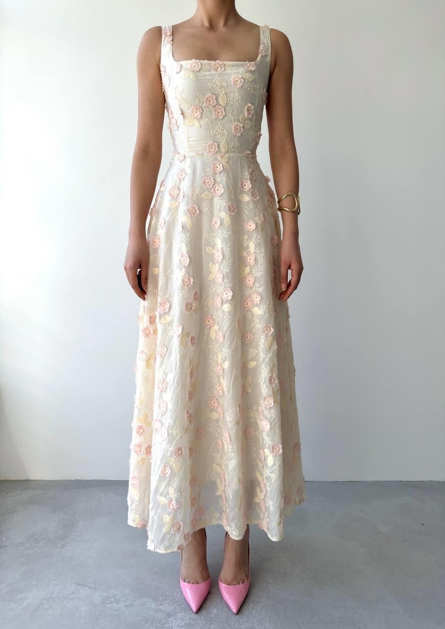 Picture of Tufe Çiçek Detaylı Elbise