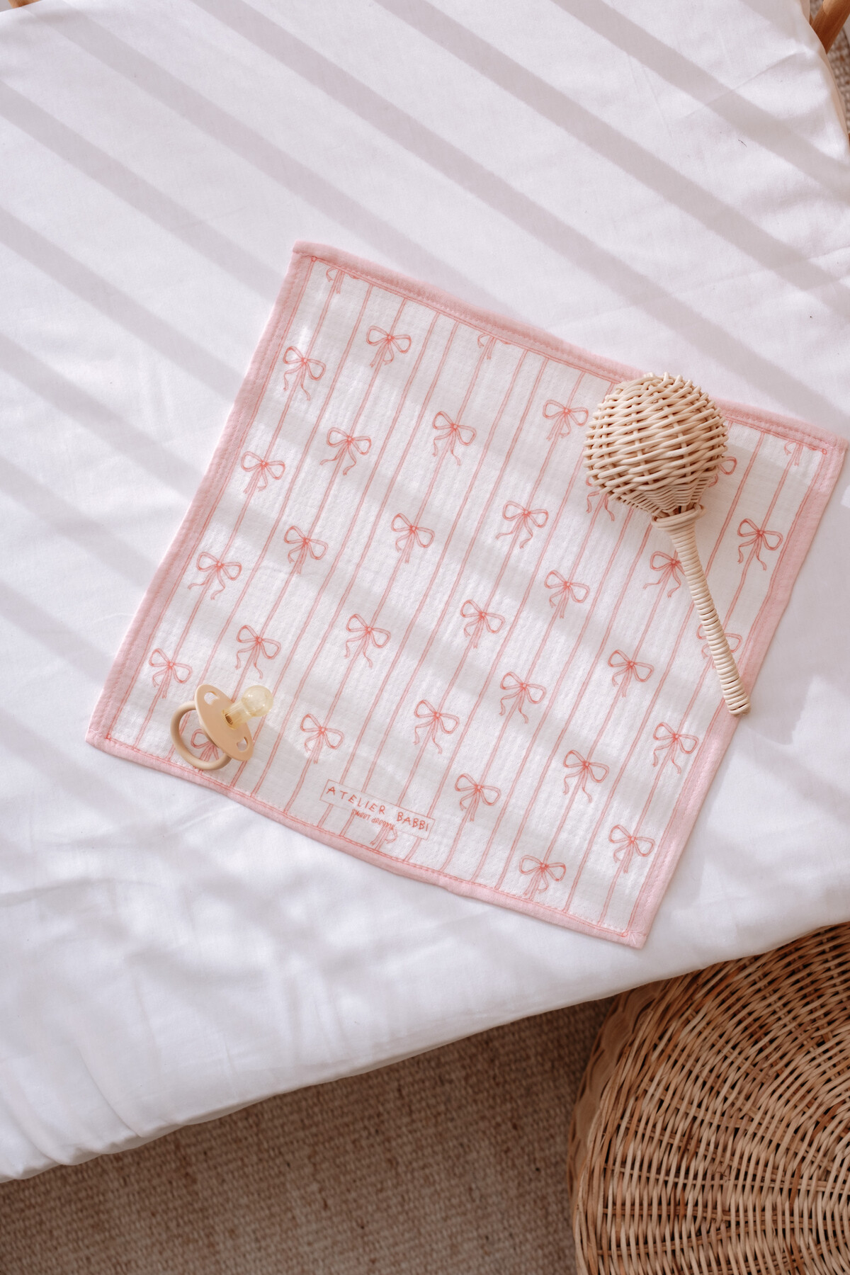 Picture of 3'Lü Ağız Bezi Seti - Kurdele / Pembe