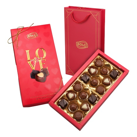 Picture of ASSORTED CHOCOLATE PRALINES LOVE 160g
