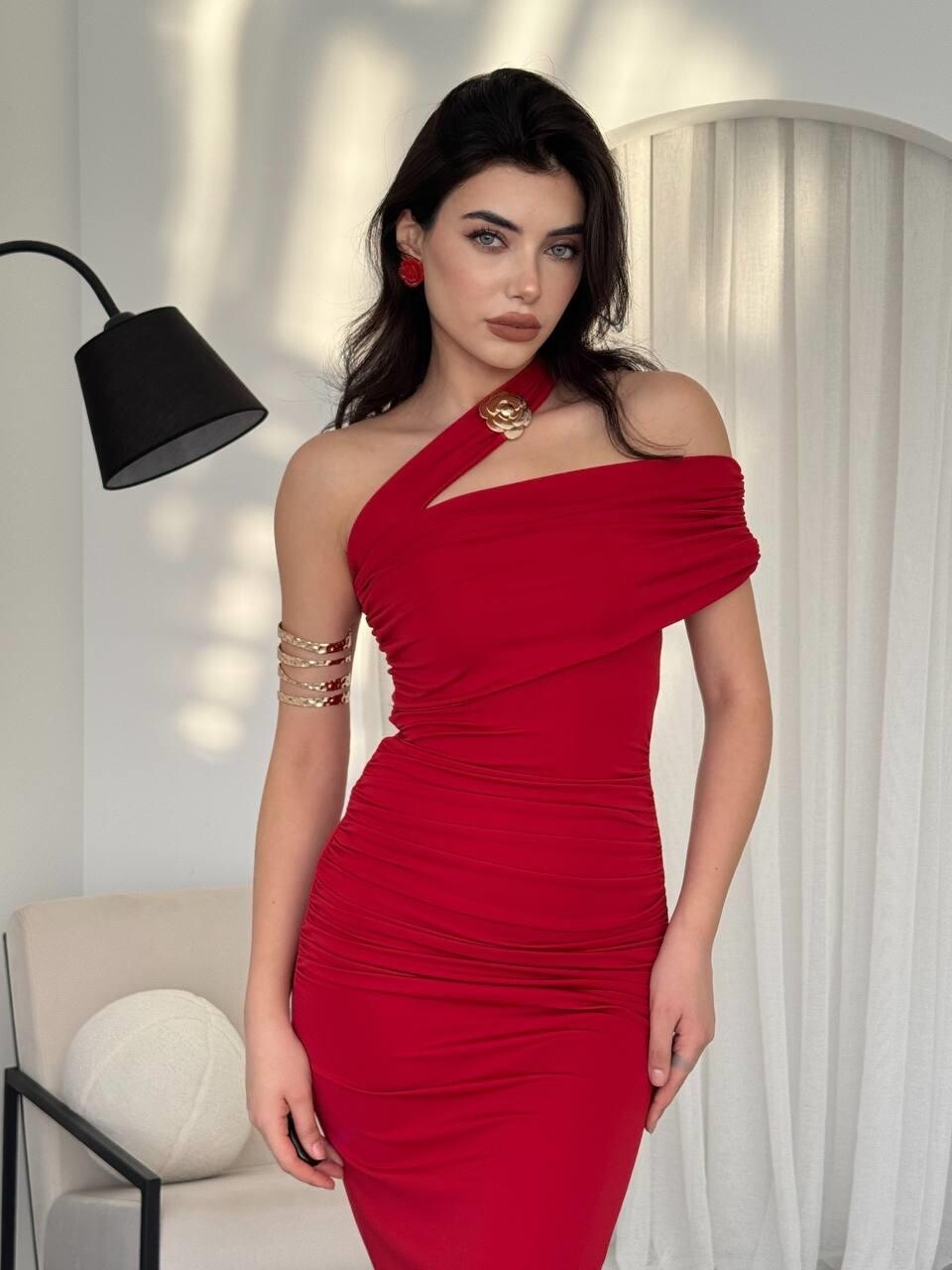 Picture of Reta Çapraz Omuz Elbise