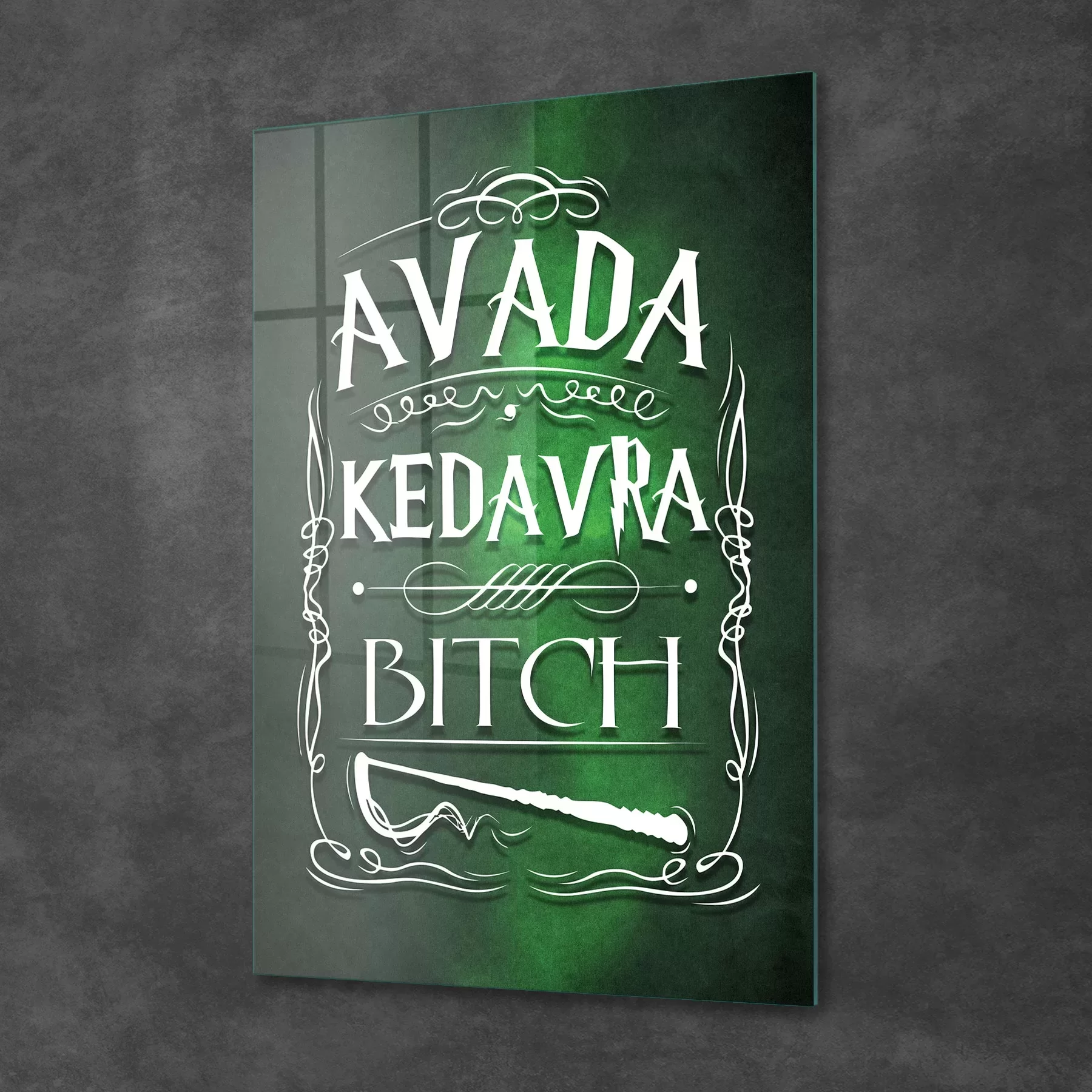 Picture of Decovetro Cam Tablo Harry Potter Avada Kedavra 50x70 cm
