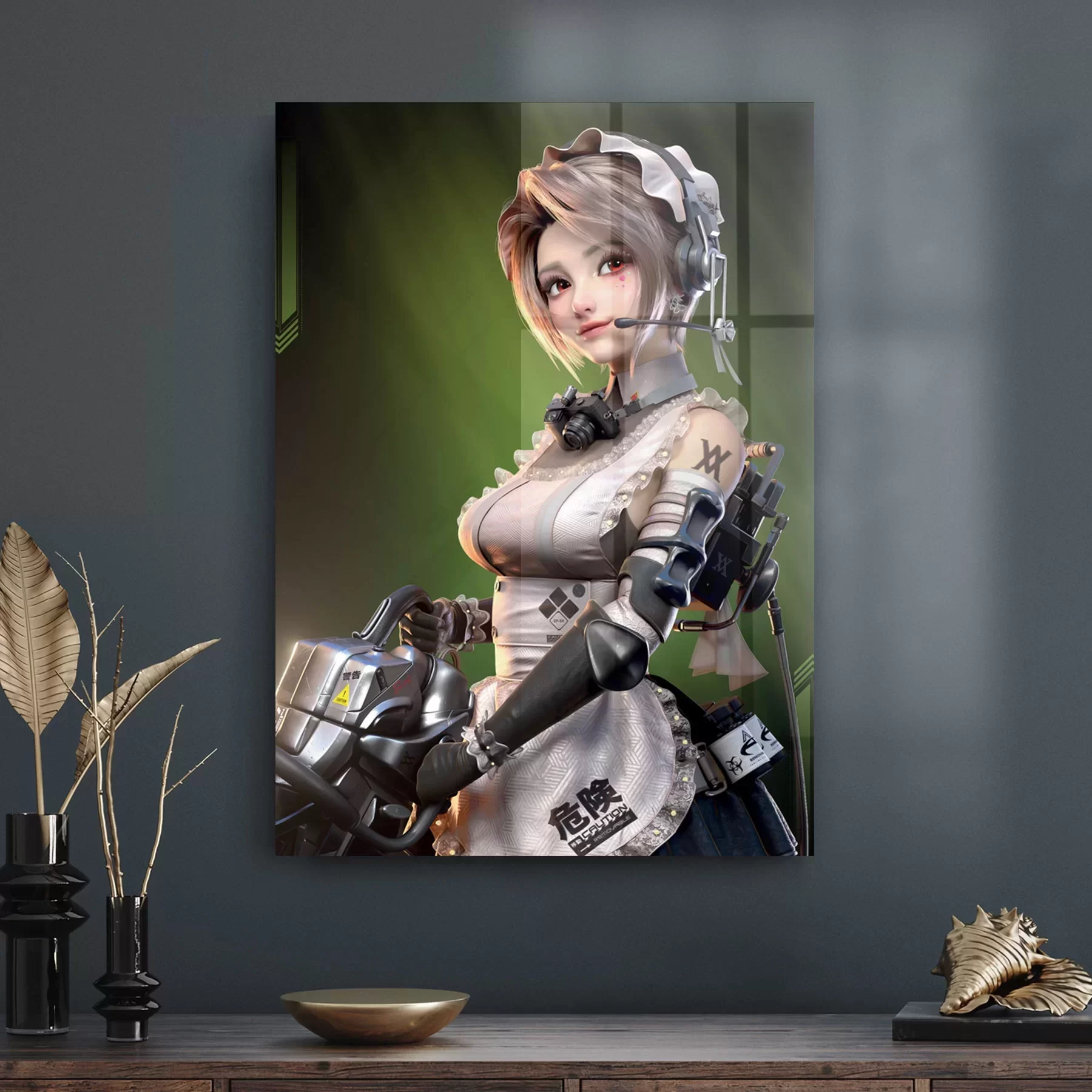 Picture of Decovetro Cam Tablo Anime Girl Warior 30x40 cm