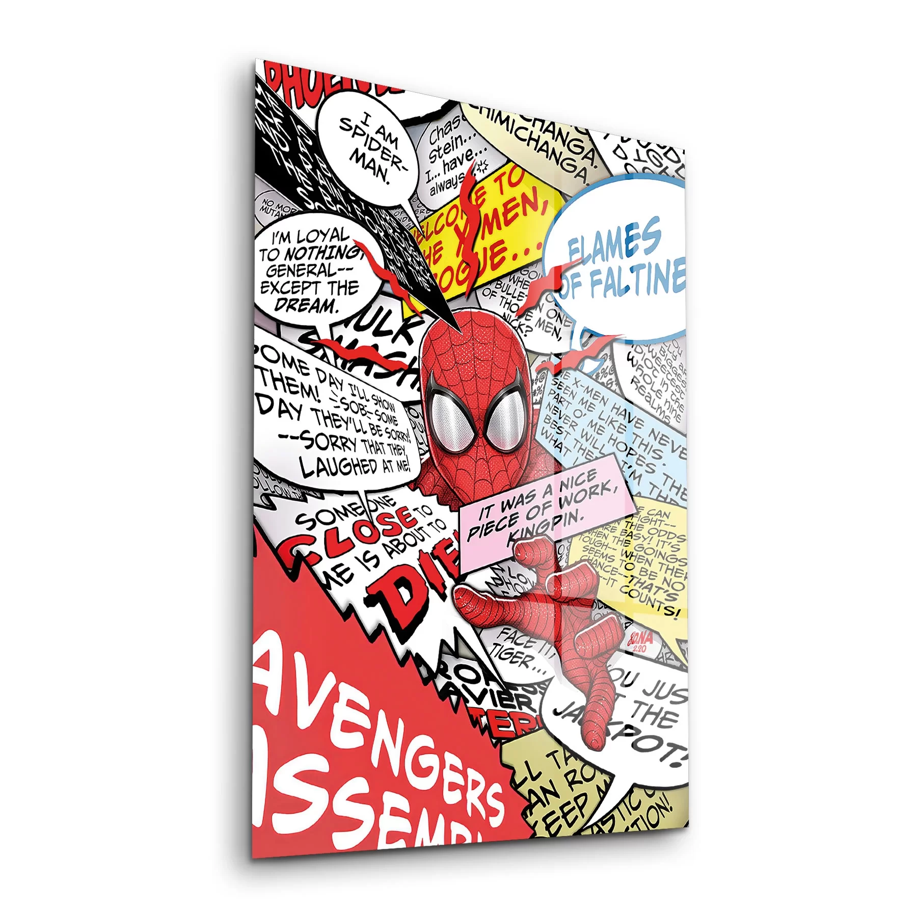 Picture of Decovetro Cam Tablo Spider-Man Comics 30x40 cm