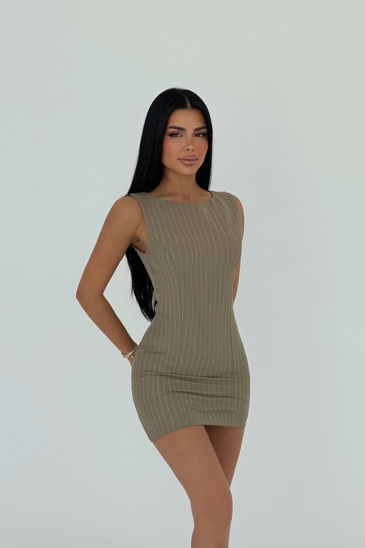 Picture of Khaki Jila Mini Dress