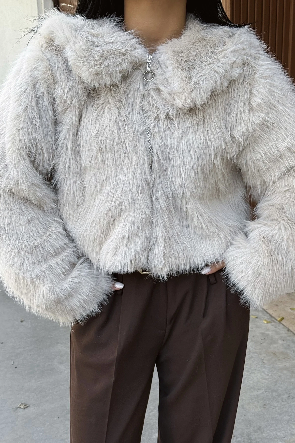 Picture of Cream Fausta Fur