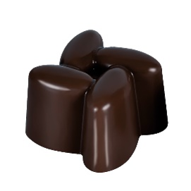 Picture of DARK MESH - PISTACHIO CREAM FILLED DARK CHOCOLATE 2,4Kg