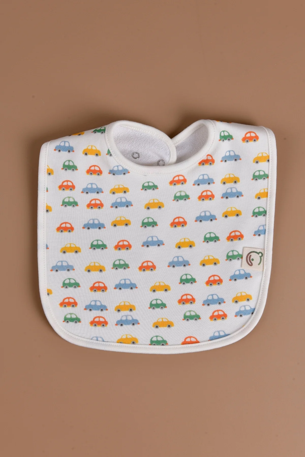 Picture of Sıvı Geçirmez  Mama Önlüğü - Renkli Arabalar