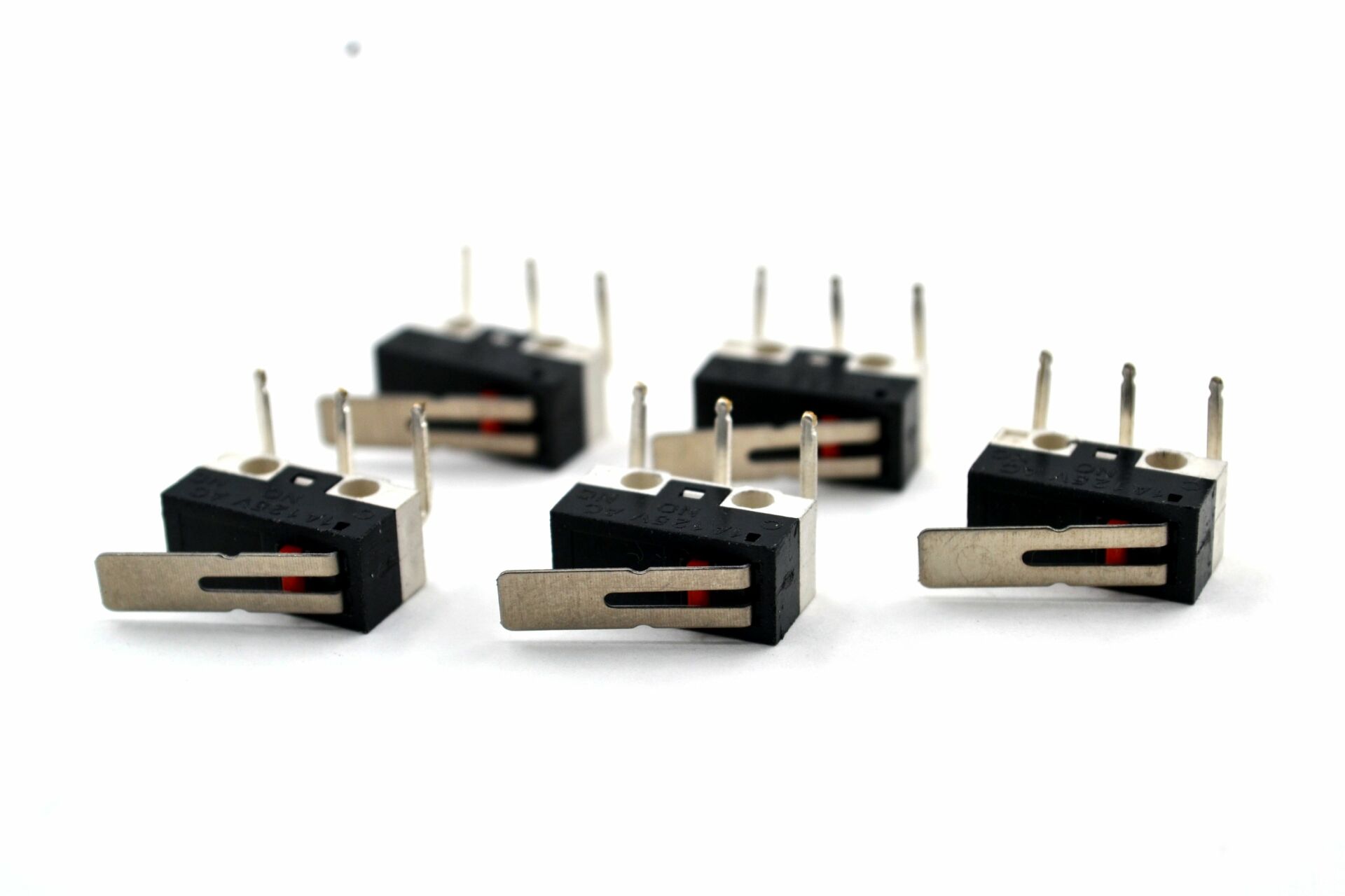 Picture of 5 Adet Mini Micro Switch Paletli KW10 Z1P 90 Derece Yan L Pin