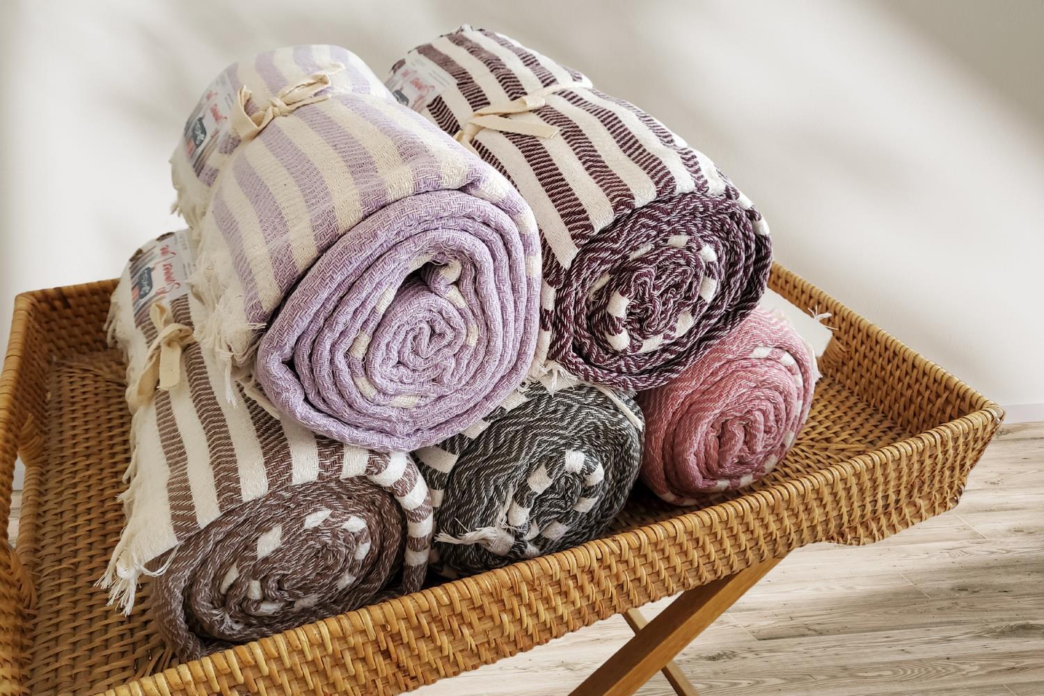 Picture of Aksu Summer Line Çok Amaçlı Örtü Pike Koltuk Örtüsü 170x220 Bordo