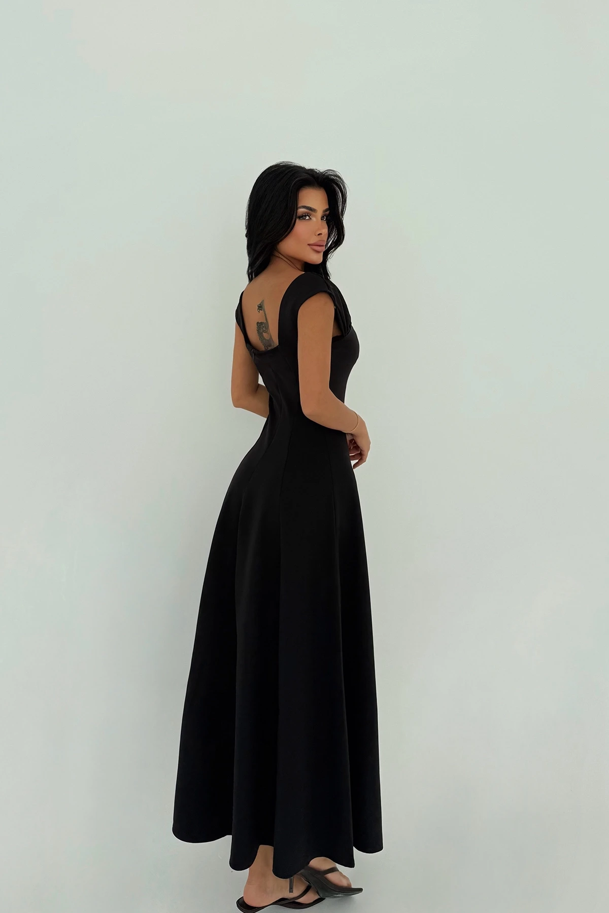Picture of Black Strap Long Dress