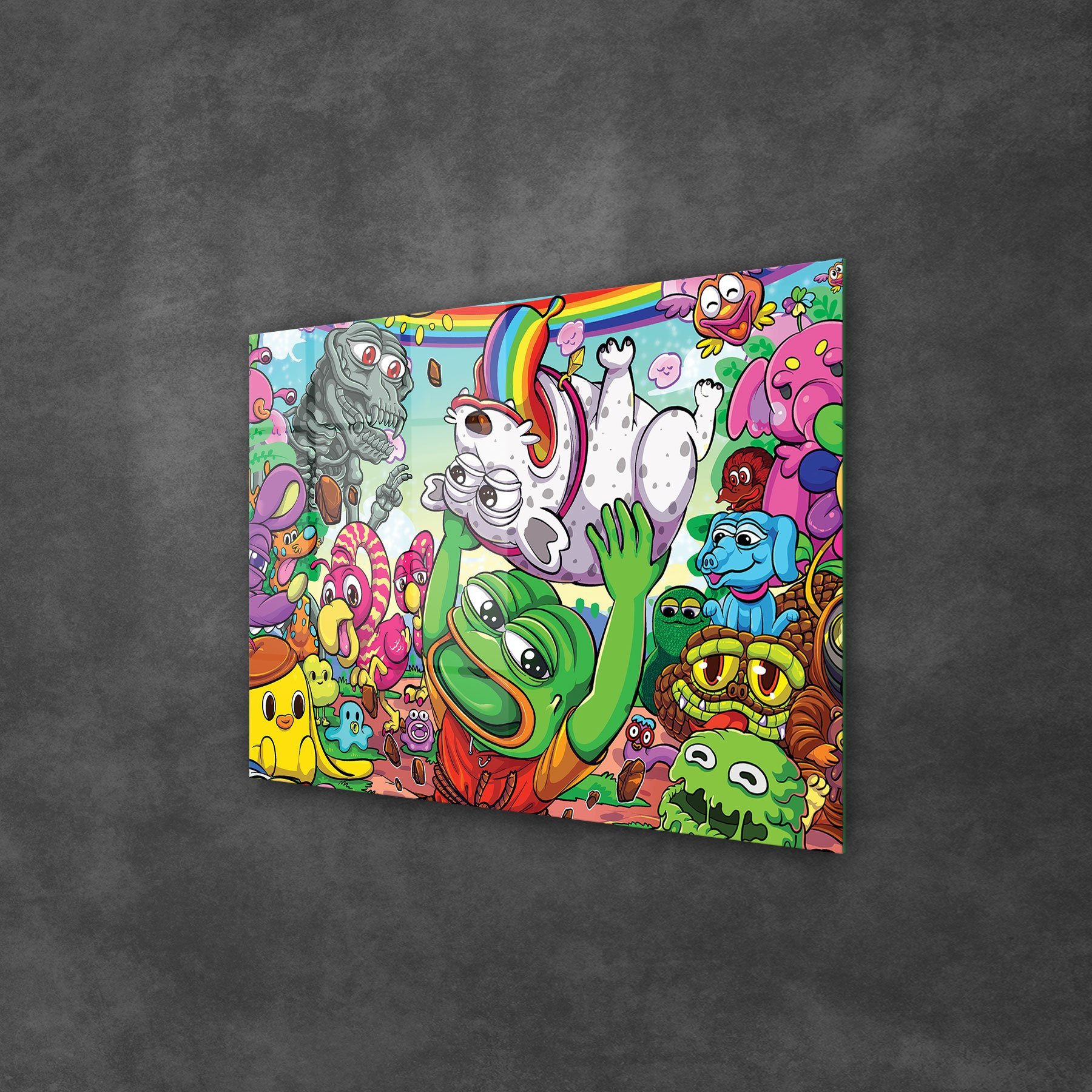 Picture of Decovetro Cam Tablo Pop Art Colour Monsters 70x100 cm