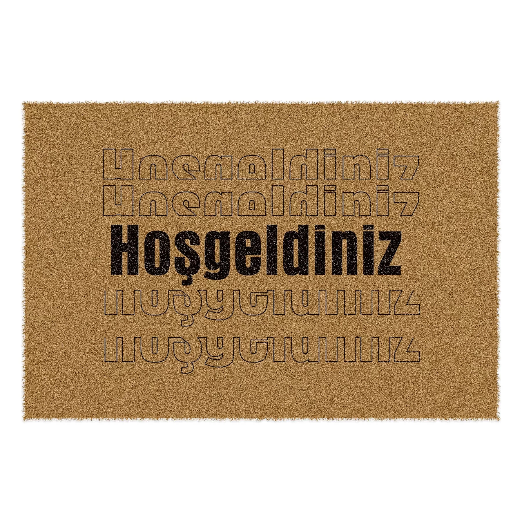 Picture of Decovetro Paspas Hoşgeldiniz Desenli Kapı Önü Paspası 40 x 60 Cm