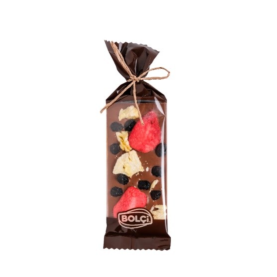 Picture of MILK CHOC. STRAWBERRY, PINEAPPLE & BLUEBERRY TABLET 60g