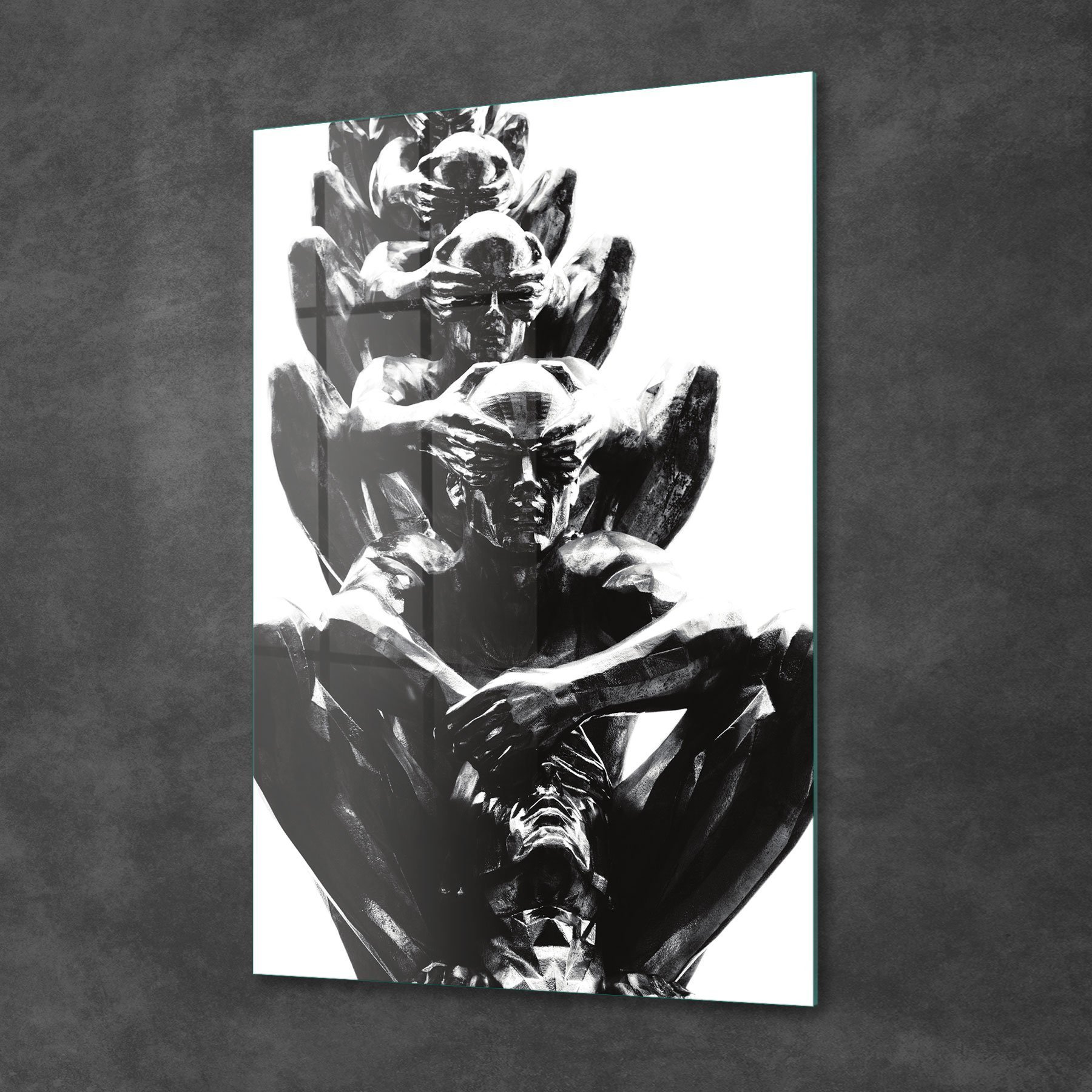 Picture of Decovetro Cam Tablo Soyut Desenli 30x40 cm