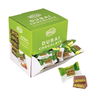 Picture of PISTACHIO KADAYIF FILLED MILK CHOCOLATE 16g (KANGAROO)