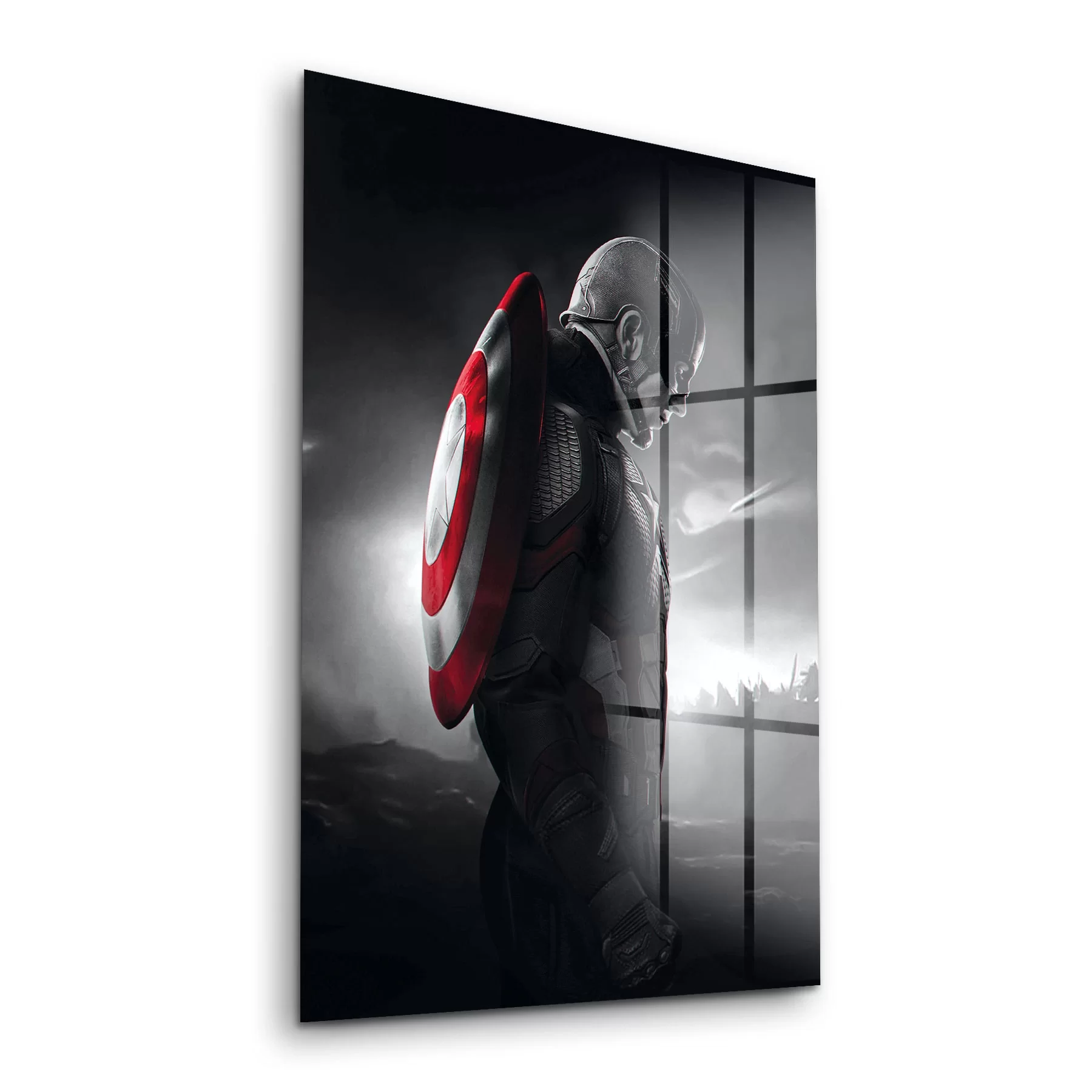 Picture of Decovetro Cam Tablo Kaptan Amerika 30x40 cm