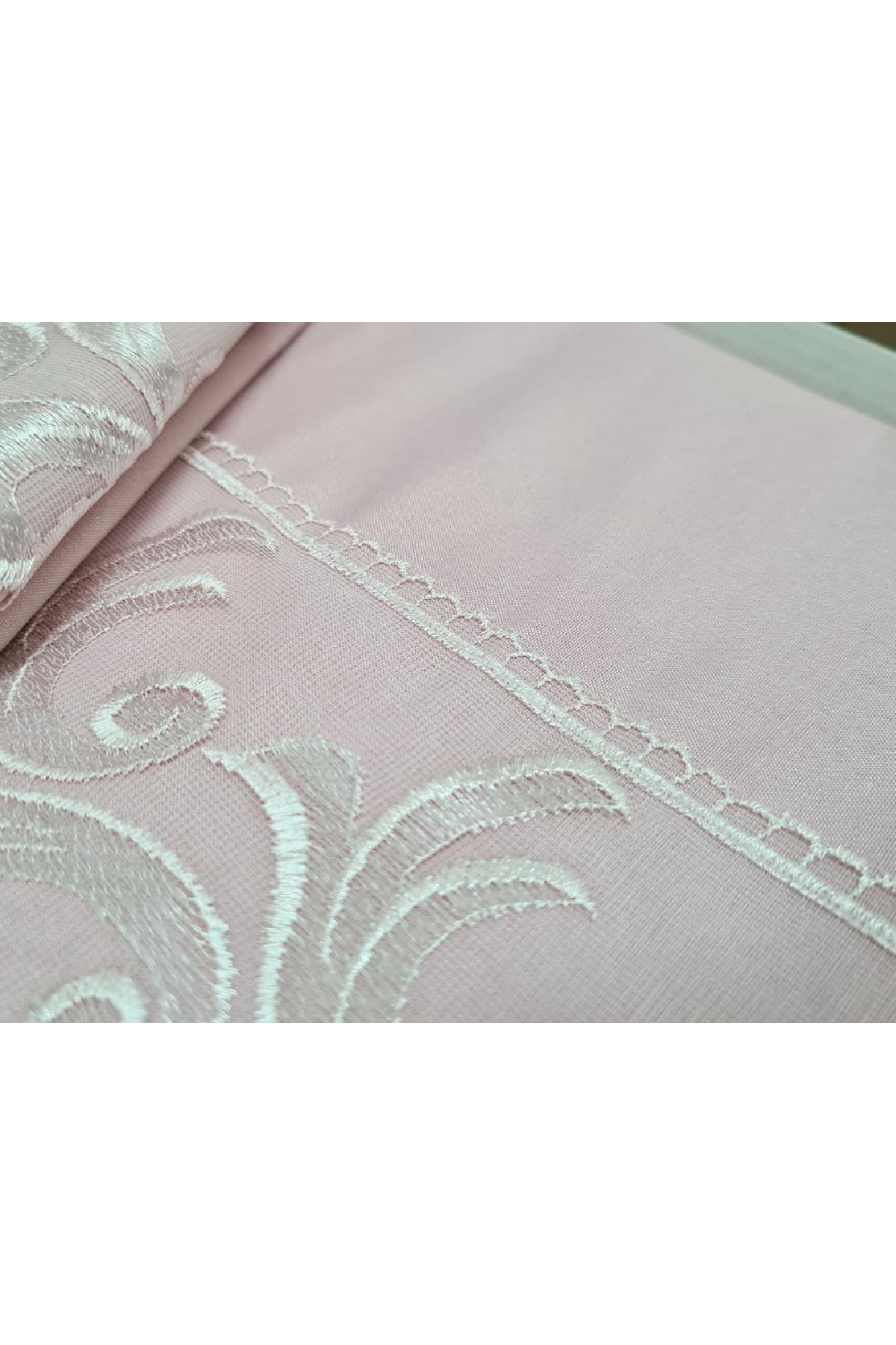 Picture of Çeyiz Diyarı Fransız Güpürlü Belinda Nevresim Takımı Pudra