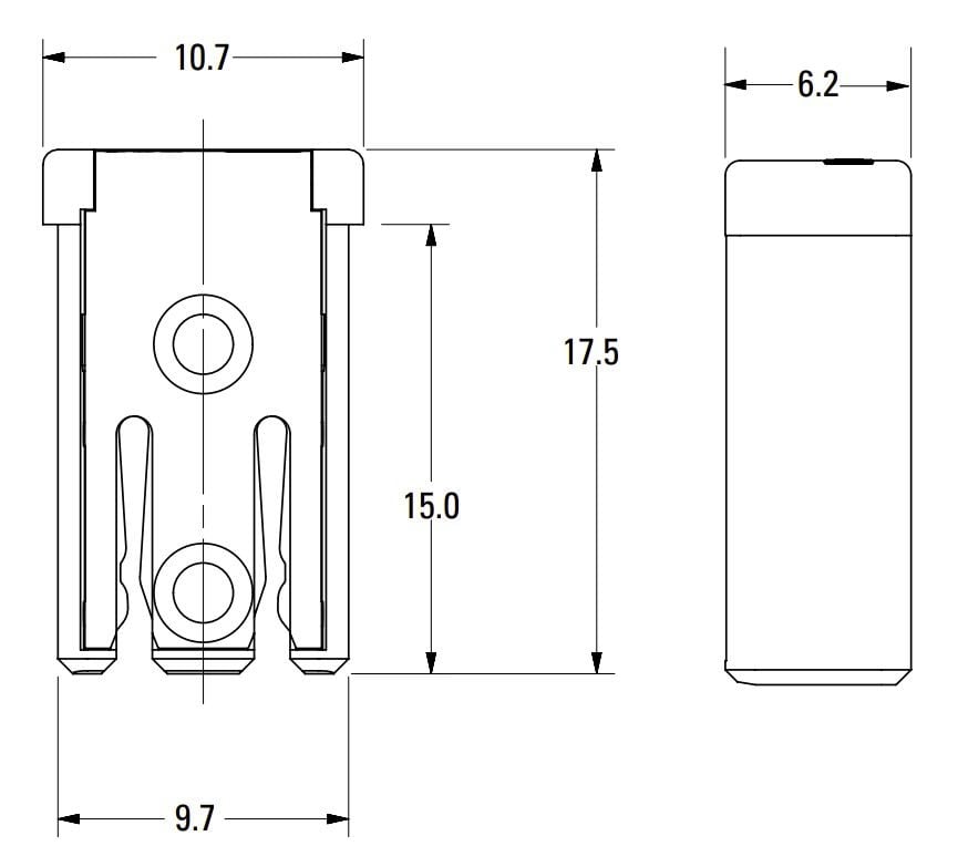 Picture of M Kasa Oluklu Sigorta 50 Amper Kahverengi MCASE Cartridge 50A