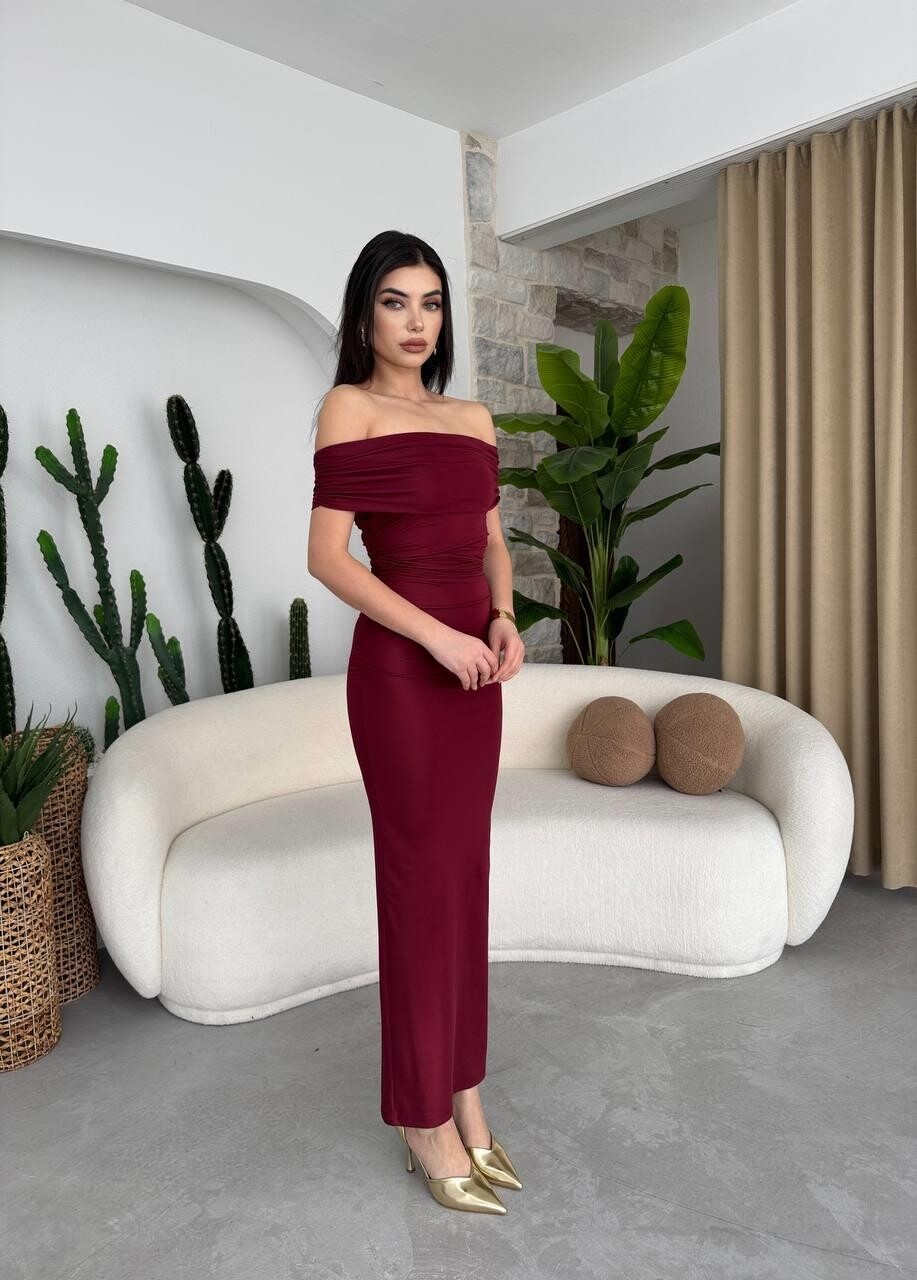 Picture of Milan Madonna Yaka Kalem Elbise