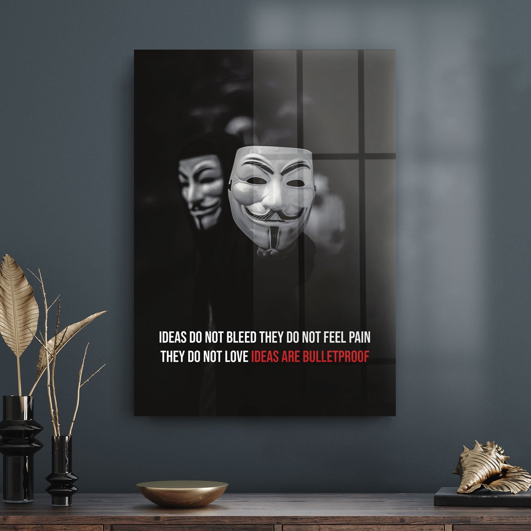 Picture of Decovetro Cam Tablo V For Vendetta 30x40 cm
