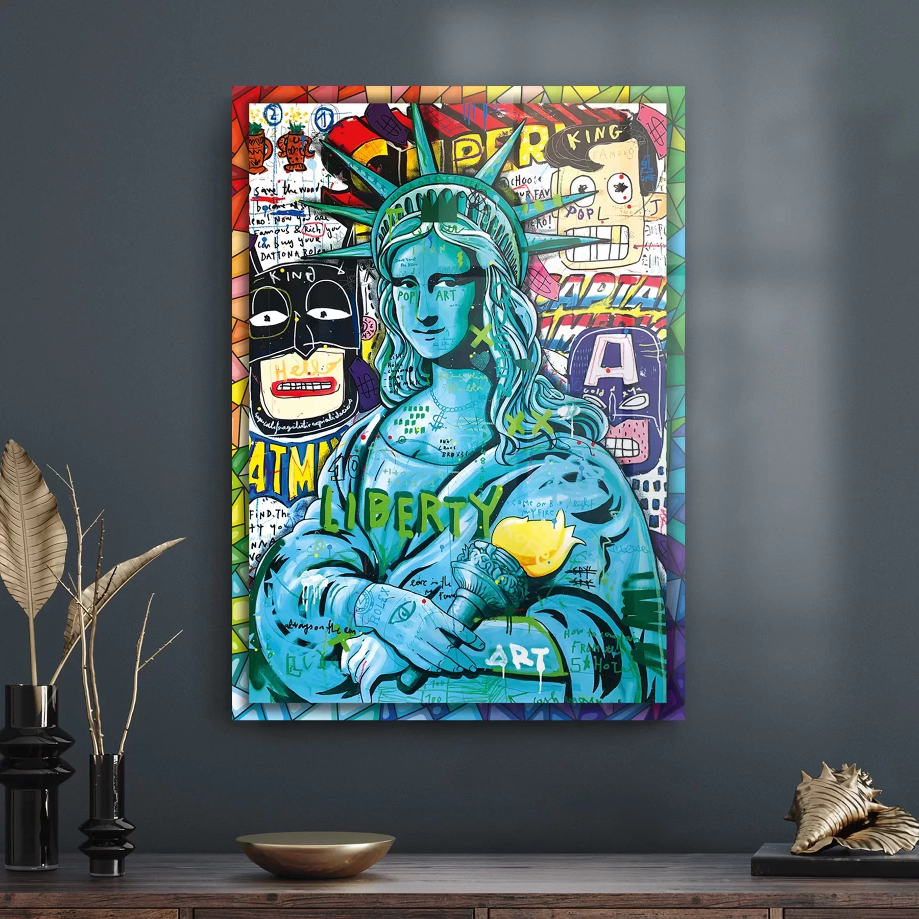 Picture of Decovetro Cam Tablo Pop Art New York 30x40 cm