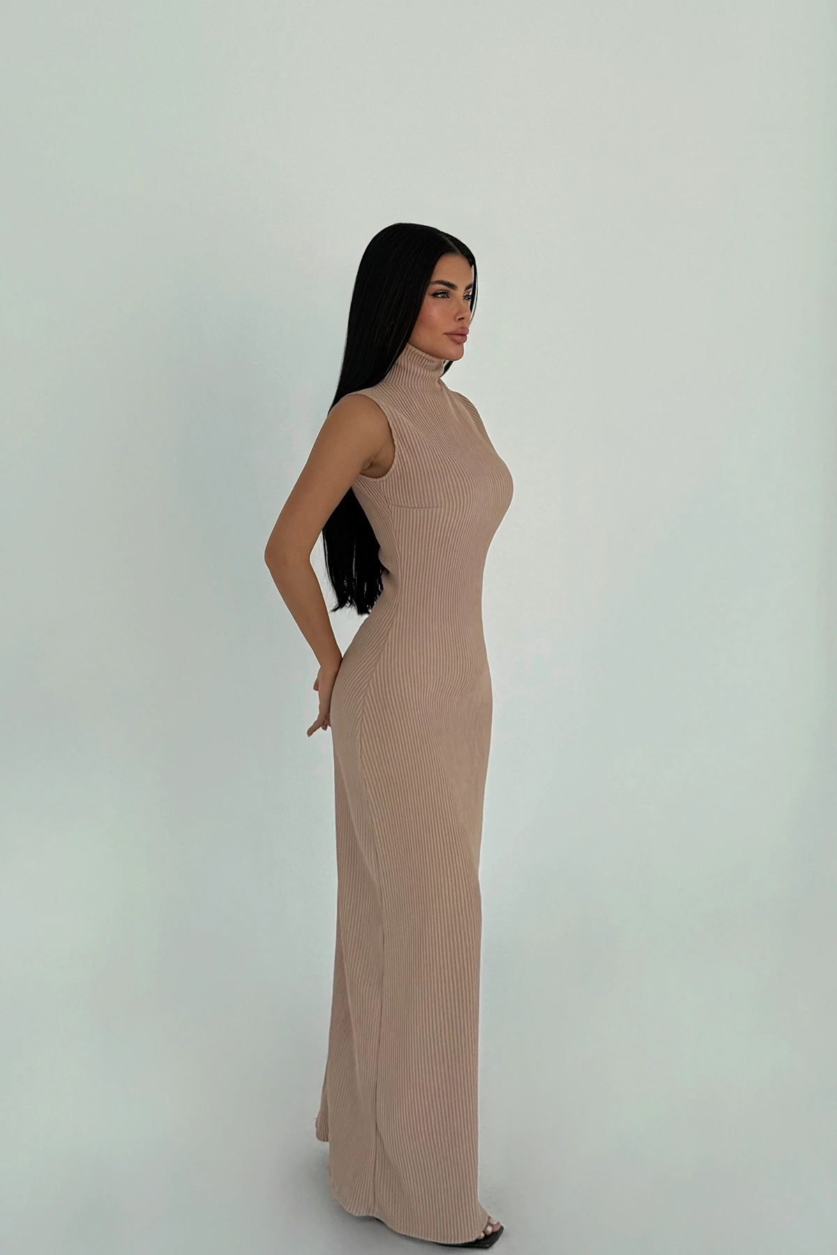 Picture of Beige Jila Long Dress