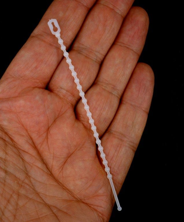 Picture of 100 Adet 2,5mm 10Cm Açılabilir Tekrar Kullanılabilir Ayarlı Boncuk Kablo Bağı Beyaz