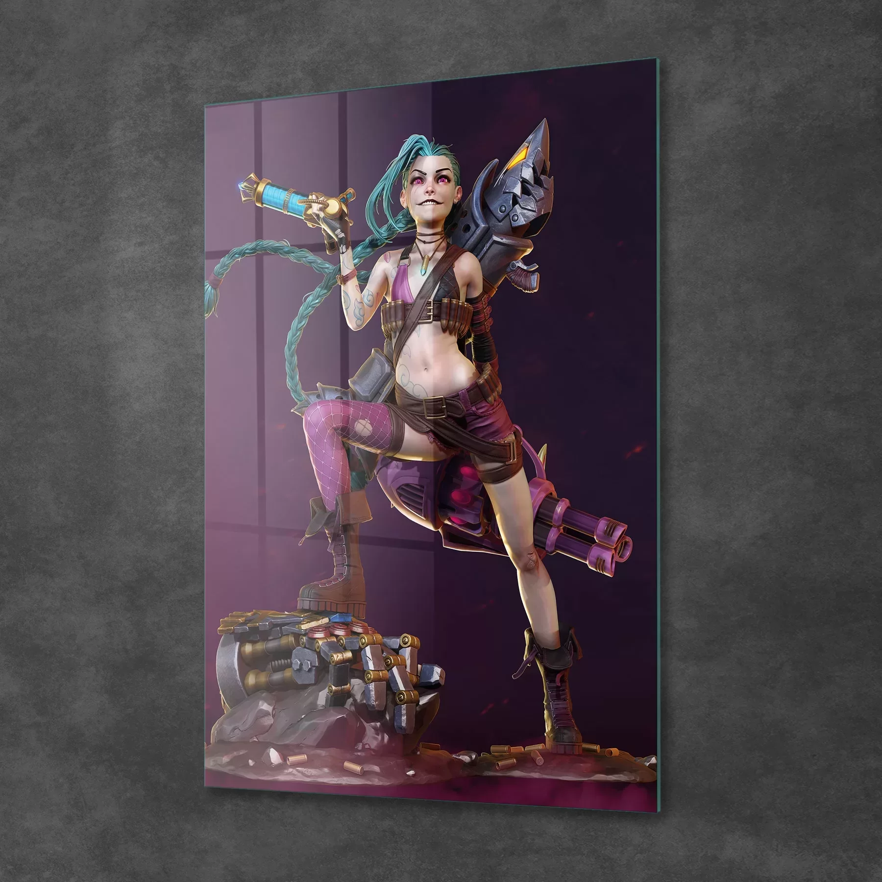 Picture of Decovetro Cam Tablo League of Legends Jinx 70x100 cm