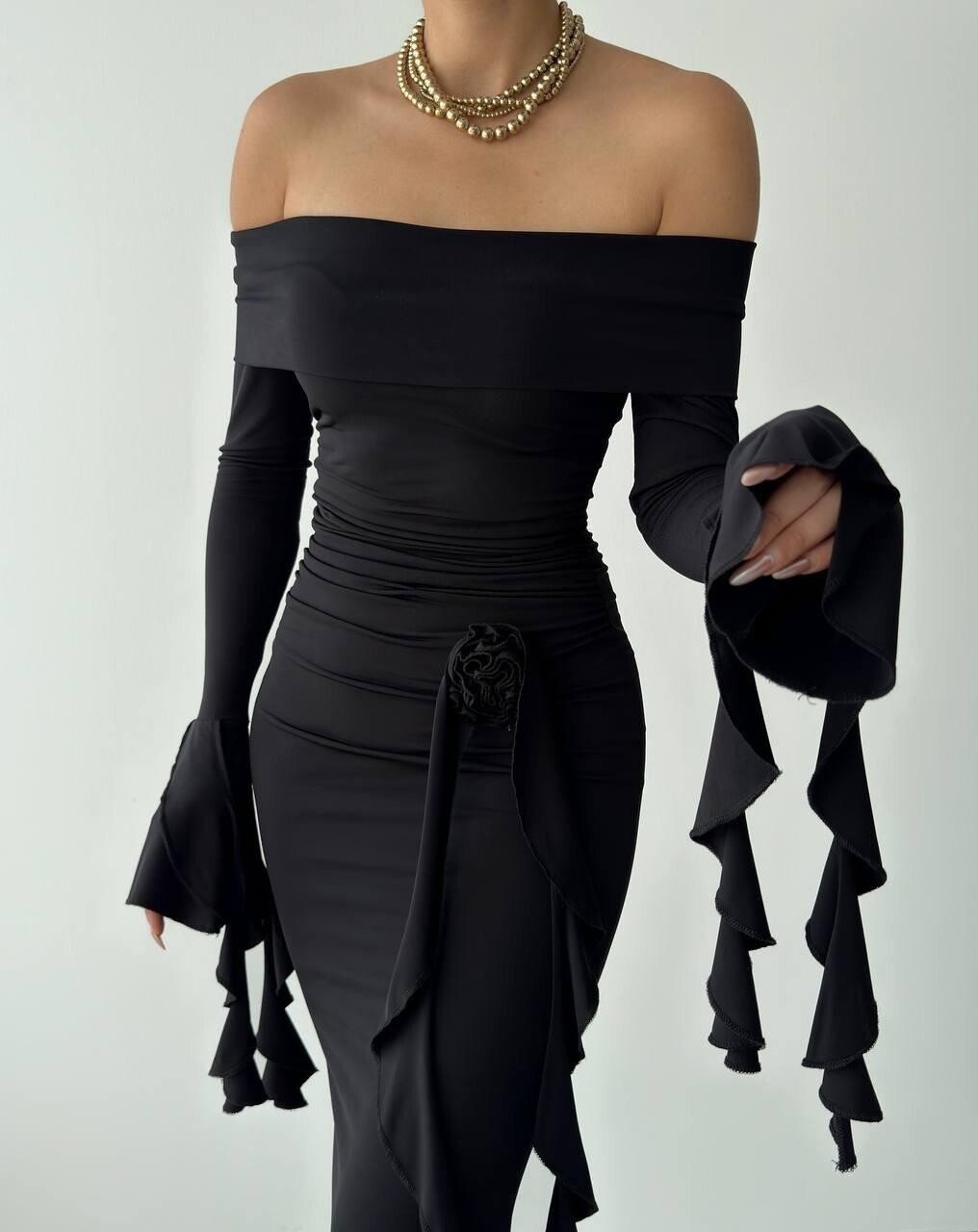 Picture of Valijevo Gül Detay Elbise