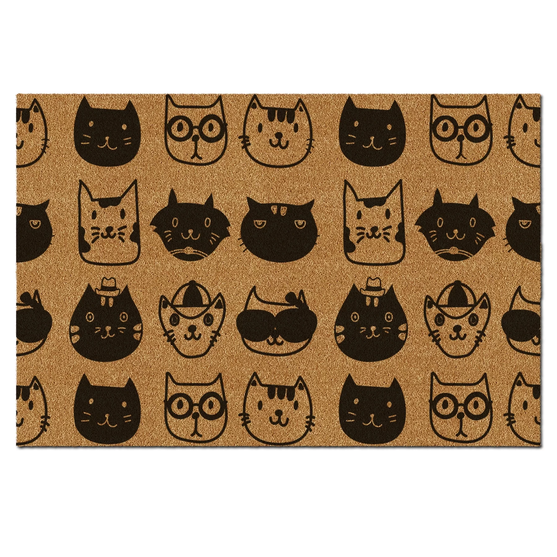 Picture of Decovetro Paspas Kedi Desenli kapı Önü Paspası 40 x 60 Cm