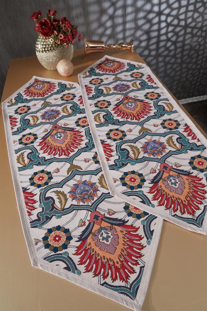 Picture of Çeyiz Diyarı Ebruli 2li Lüks Runner 45x140 Cm