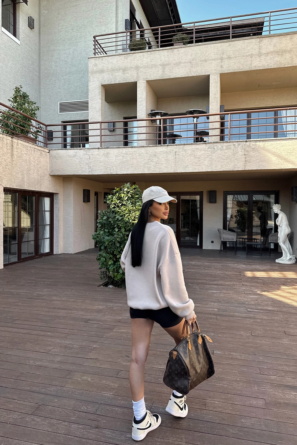 Picture of Beige Eyyo Written Sweat