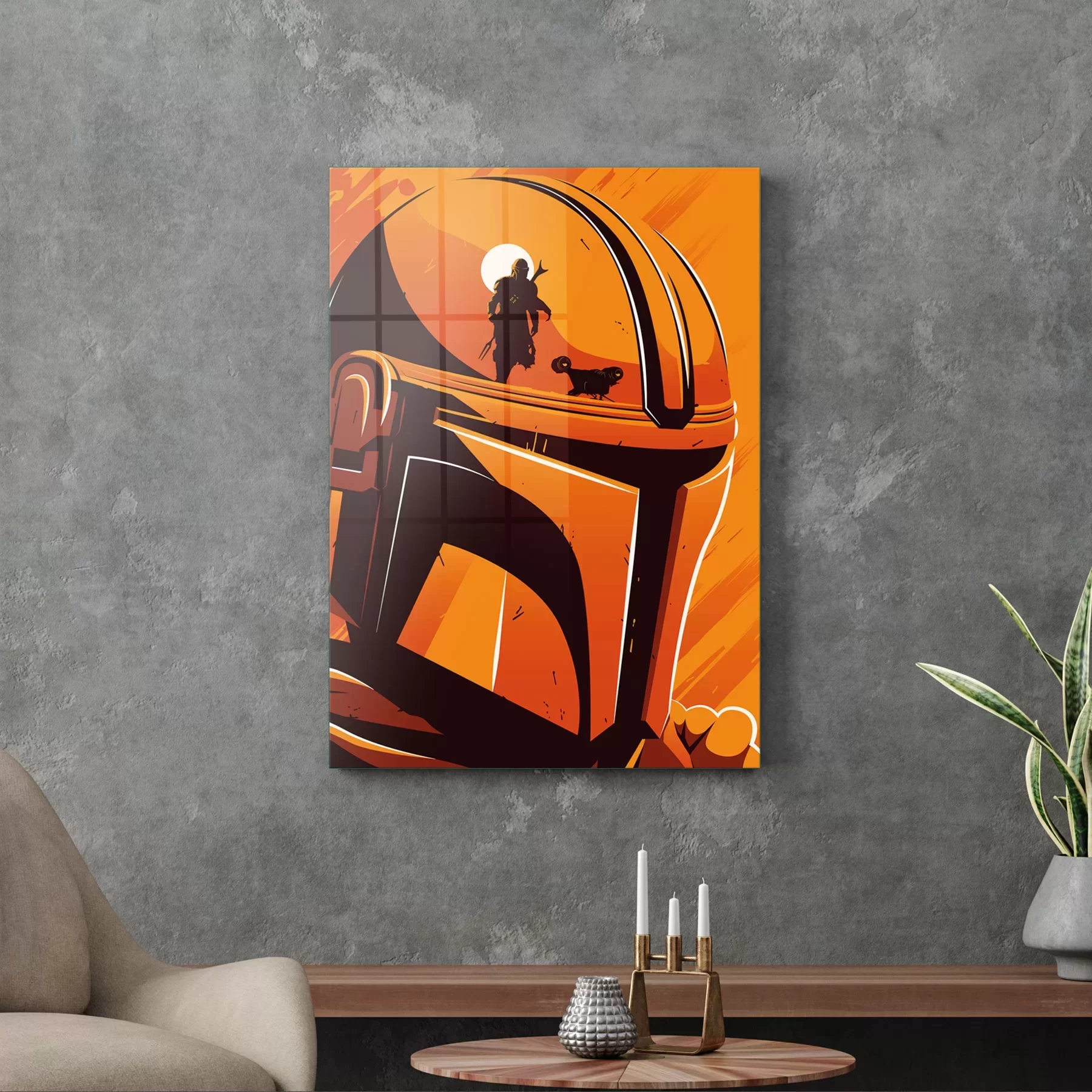 Picture of Decovetro Cam Tablo The Mandalorian Poster 50x70 cm