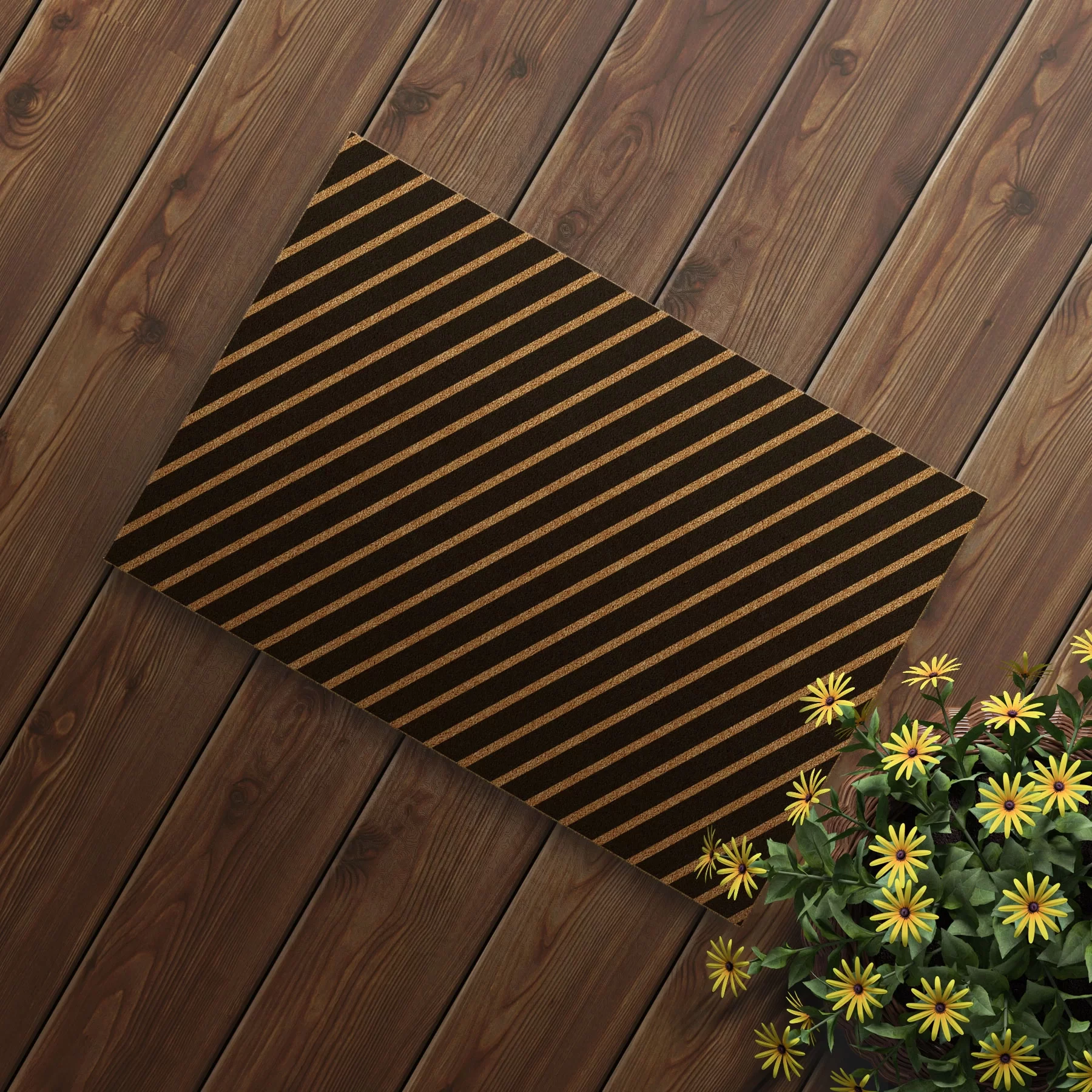 Picture of Decovetro Paspas Çizgi Desenli Kapı Önü Paspası40 x 60 Cm