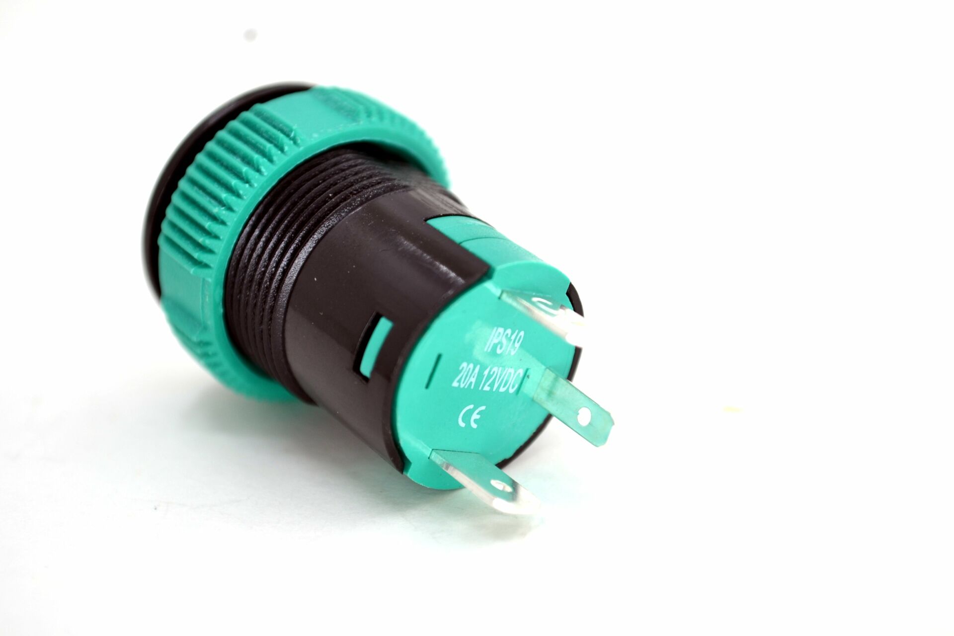 Picture of Kalıcılı 19mm 12V 20A Power Logolu Yeşil Işıklı 1-0 Elektrik Anahtarı MT-ANK11