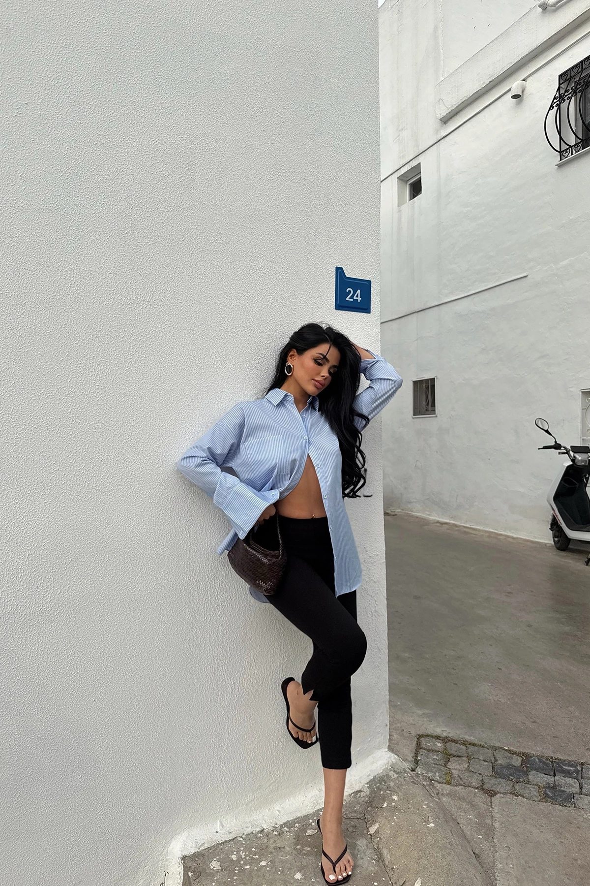 Picture of Blue Romi Striped Shirt